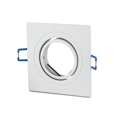 1*GU10 CORPO QUADRATO BIANCO