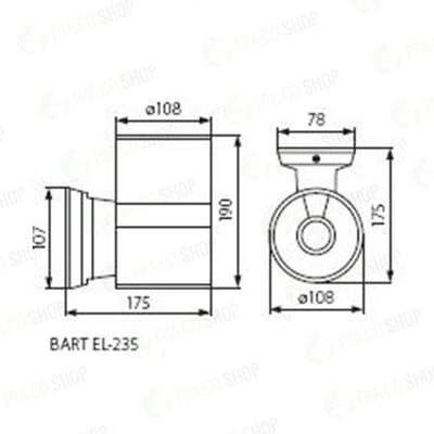 APPARECCHIO DI ILLUMINAZIONE PER FACCIATE BART EL-235 - KANLUX