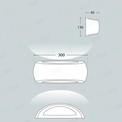FRANCY NERO OPALE E27 LED 8,5W CCT WALL