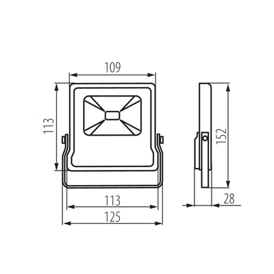 PROIETTORE A LED ANTOS LED 20W-NW B - KANLUX