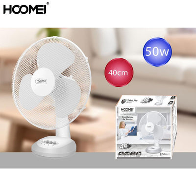 VENTILATORE DA TAVOLO 40CM 50W BIANCO