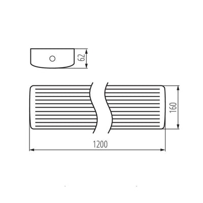 PLAFONIERA LED LINEARE MEBA LED 22-40W NW/WW - KANLUX