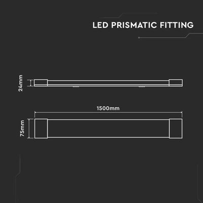 50W LED GRILL FITTING SAMSUNG CHIP 150CM 120 LM/W 6500K