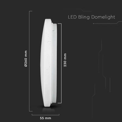 12W LED DOME LIGHT STARRY COVER COLOR CHANGING 3 IN 1