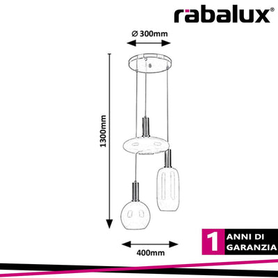 PENDENTE SINOPIA 3XE27 GOLD/OPAL GLASS
