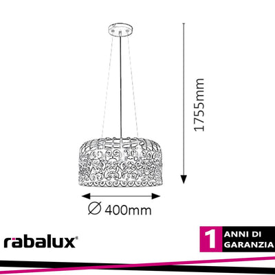 ALESSANDRA, VINTAGE DESIGNED PENDANT LAMP