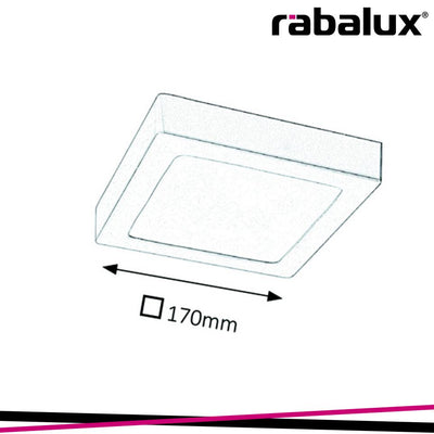 LOIS, SURFACE MOUNTED, SATIN CHROME SQUARE LAMP WITH IN-BUIL