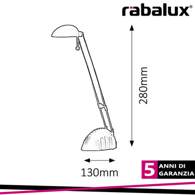 RONALD, LED DESK LAMP 5W 6400K BLACK
