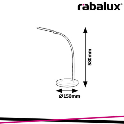 TIMOTHY TABLE LAMP LED 7,5W WITH TOUCH DIMMER RED/WHITE