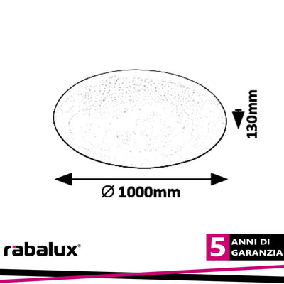 DANNY, CEILING LAMP, WHITE, WHITEBUILT IN LED 80W 6400LM 300