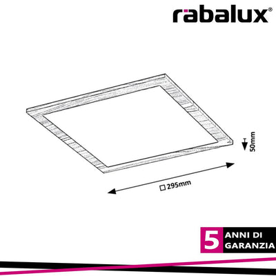 ALMOND, LED PANEL CEILING LAMP, WOOD PAINTED ALUMINUM FRAME,