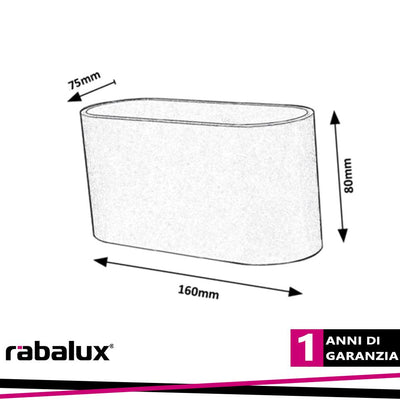 KAUNAS, INDOOR METAL WALL LAMP INDIRECT, G9 1XMAX 10W, MATT