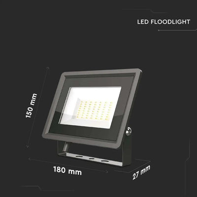 50W LED PROIETTORE SMD F-SERIES COLORE BIANCO 6500K