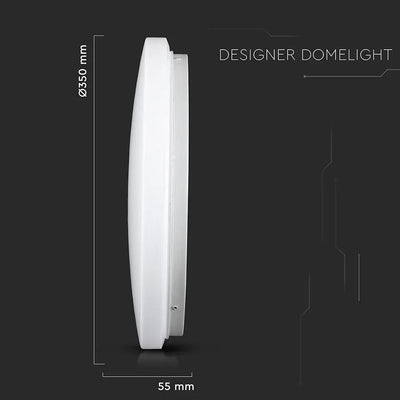 24W PLAFONIERA LED ROTONDA CON INTERRUTTORE CAMBIA COLORE 3 IN 1 SATINATA