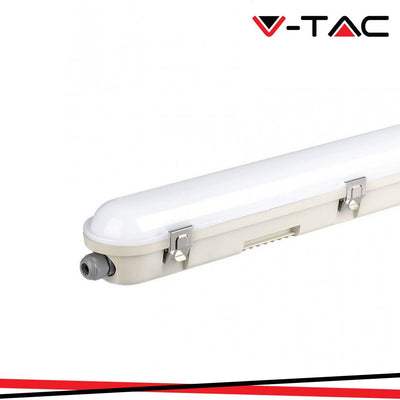 LED PLAFONIERA IMPERMEABILE M-SERIES 1200MM 36W 4000K EMERGENCY KIT PC/PC SS CLIP 120LM/W