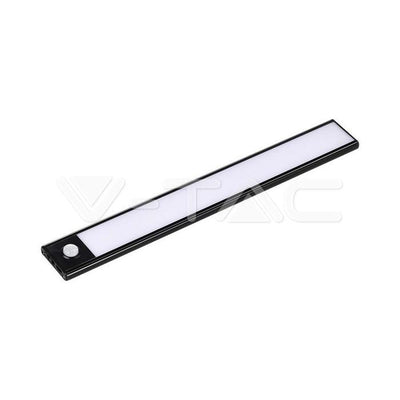2W LED LAMPADA PER ARMADIO RICARICABILE CON CON SENSOREE CORPO NERO 3000K IP20