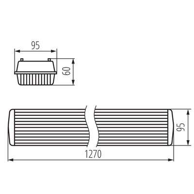 PLAFONIERA STAGNA PER TUBI LED DICHT 4LED PI 236/PS - KANLUX