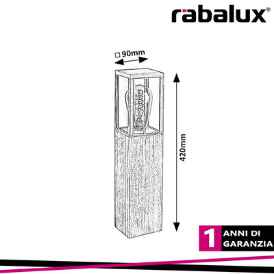 WALES,OUTD.FLOOR, E27 1XMAX60W, H42CM