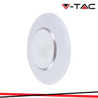 V-TAC PLAFONIERA LED ROTONDA 60W CON TELECOMANDO CAMBIA COLORE 3 IN 1 EFFETTO STELLATO D: 500MM H: 85MM DIMMERABILE