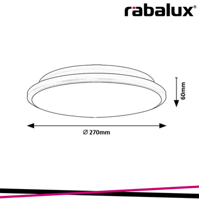 ENGON.IND.CEIL. LED18W, D27CM, SILVER 4000K