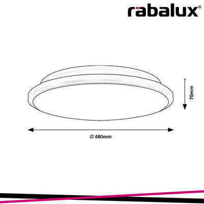 ENGON.IND.CEIL. LED45W, D48CM, SILVER 4000K