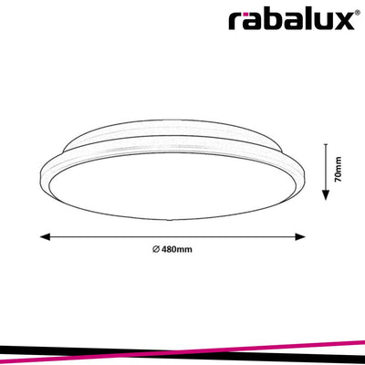 ENGON.IND.CEIL. LED 45W D48CM BLACK 3000K