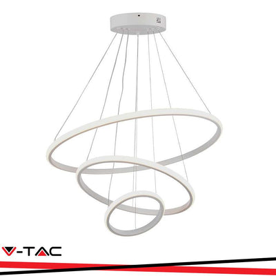 32W LED LAMPADA DECORATIVA A SOSPENSIONE 600*400*200 CORPO BIANCO 3000K