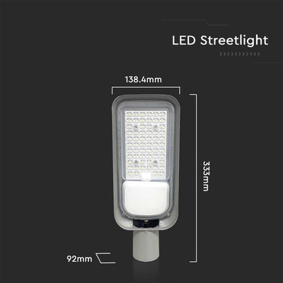 30W LED ARMATURA STRADALE CON ADATTORE PALO 4000K