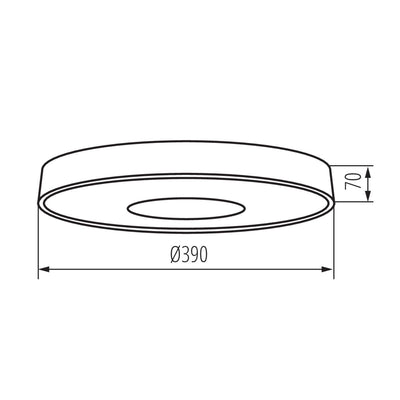 PLAFONIERA LED VAND LED 17,5W NW B - KANLUX