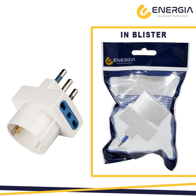 ADATTATORE 16A 2P+T 2 PR/16A 2P+T TEDESCO BIANCO