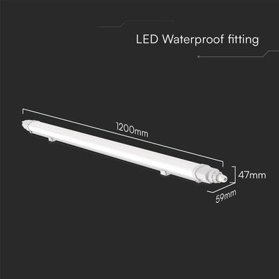 LED PLAFONIERA IMPERMEABILE L-SERIES 1200MM 36W 6400K LINKABLE