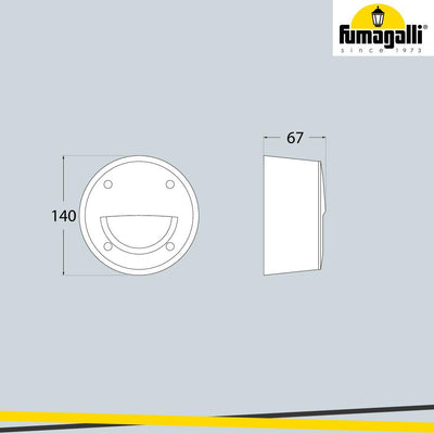 EXTRALETI 100 ROUND EL NERO OPALE LED GX53 3W CCT SET