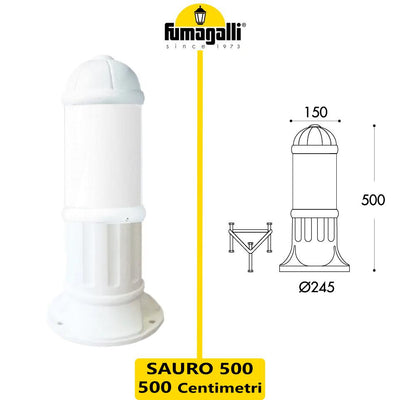 SAURO 500 BIANCO TRASP E27 FRANGILUCE RESINA