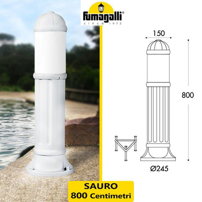 SAURO 800 BIANCO TRASP E27 FRANGILUCE RESINA