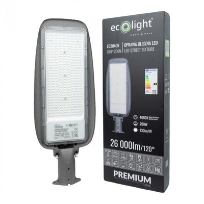 LAMPIONE STRADALE PREMIUM 200W 4000K 130LM/W IP65