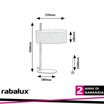 NARMIN,IND.TABLE, E14 1XMAX40W, H43CM