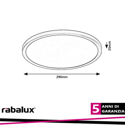 GONZALO,IND.CEIL. LED24W, D29CM CCT (3000-6400K)