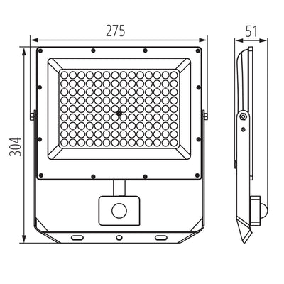 PROIETTORE A LED ACETE 100W CCT SE GR - KANLUX