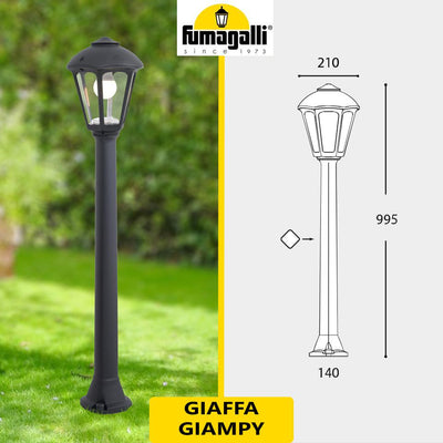 GIAFFA/GIAMPY NERO OPALE E27 8,5W CCT
