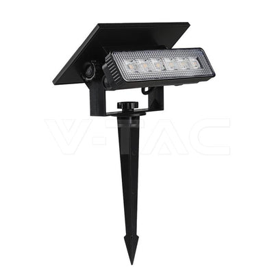 MINI FARETTO LED DA PARETE SOLARE DA 0,9 W, CORPO NERO 2 IN 1, 3000 K, IP65