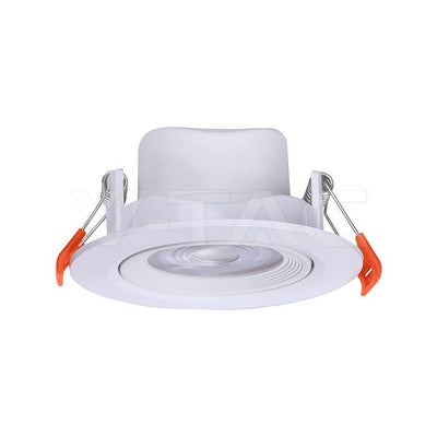 FARETTO LED DA INCASSO ROTONDO 7W ORIENTABILE CCT COLORE BIANCO