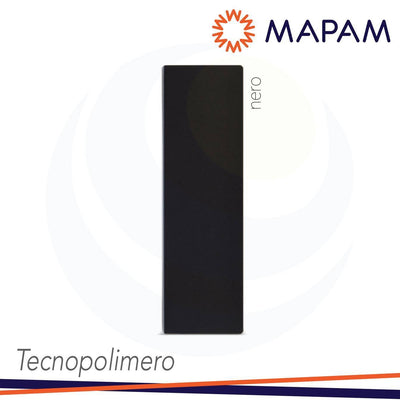 PLACCA DUE ELEMENTI TECNOPOLIMERO ZEN NERO