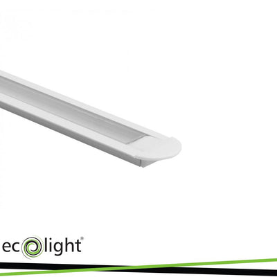 PROFILO DA INCASSO P02 BIANCO + COVER TRASPARENTE 2MT