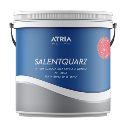 ATRIA - Salentquarz - Pittura acrilica alla farina di quarzo antialga per interni ed esterni (PERSONALIZZABILE)