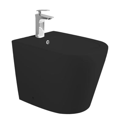 Bidet a pavimento YJ-1380FMB nero opaco 36.5x56x40 cm.