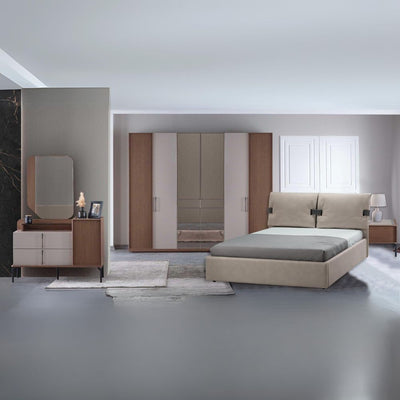 Camera da letto Vega colore dolunay beige e kaplan 321