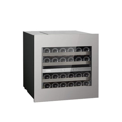 Cantinetta incasso ventilato DW242THX chiusura Push&Pull 24 bottiglie inox classe F