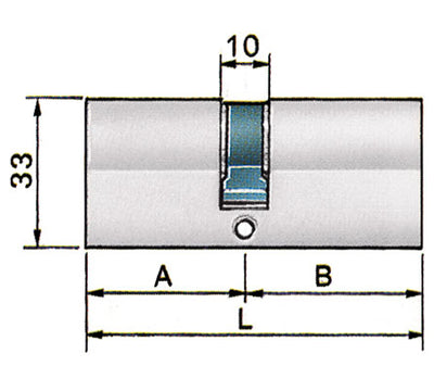 Cilindro cantiere cr/sat 120(40+80)