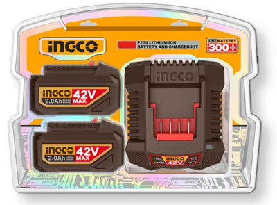 Battery Pack 42V 2 Batterie da 2Ah + Caricabatterie