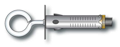 Tassello in acciaio zincato con occhiolo chiuso 6x30(pz200)